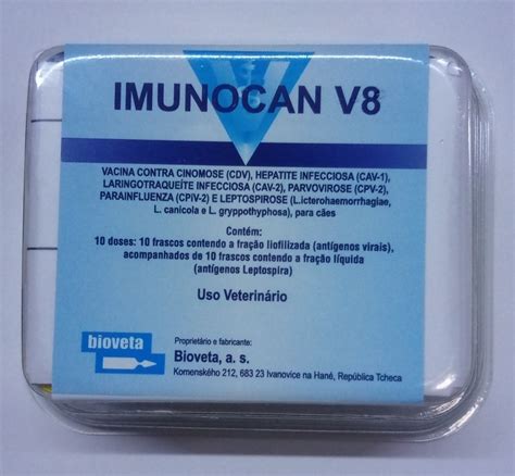 Vacina Imunocan V8 1ml .